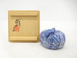 高野昭阿弥造　蜜柑　香合